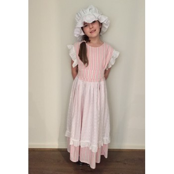 Pink Floral Colonial Girl KIDS HIRE
